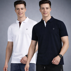 Pack of 2 – Men's Polo Neck T-Shirts | Multicolor