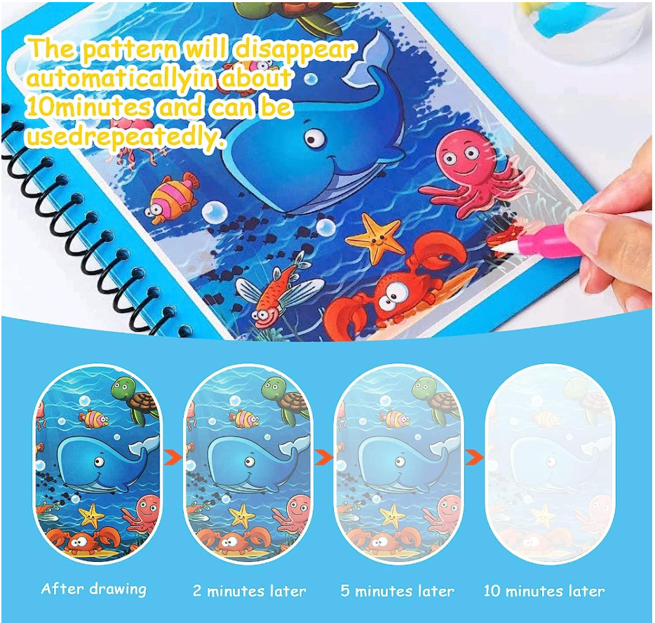 Magic Water Colouring Book