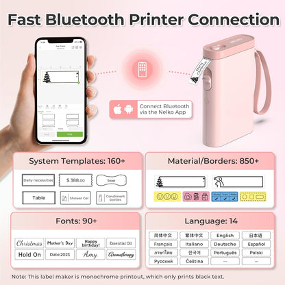 Wireless Mini Label Maker Printer