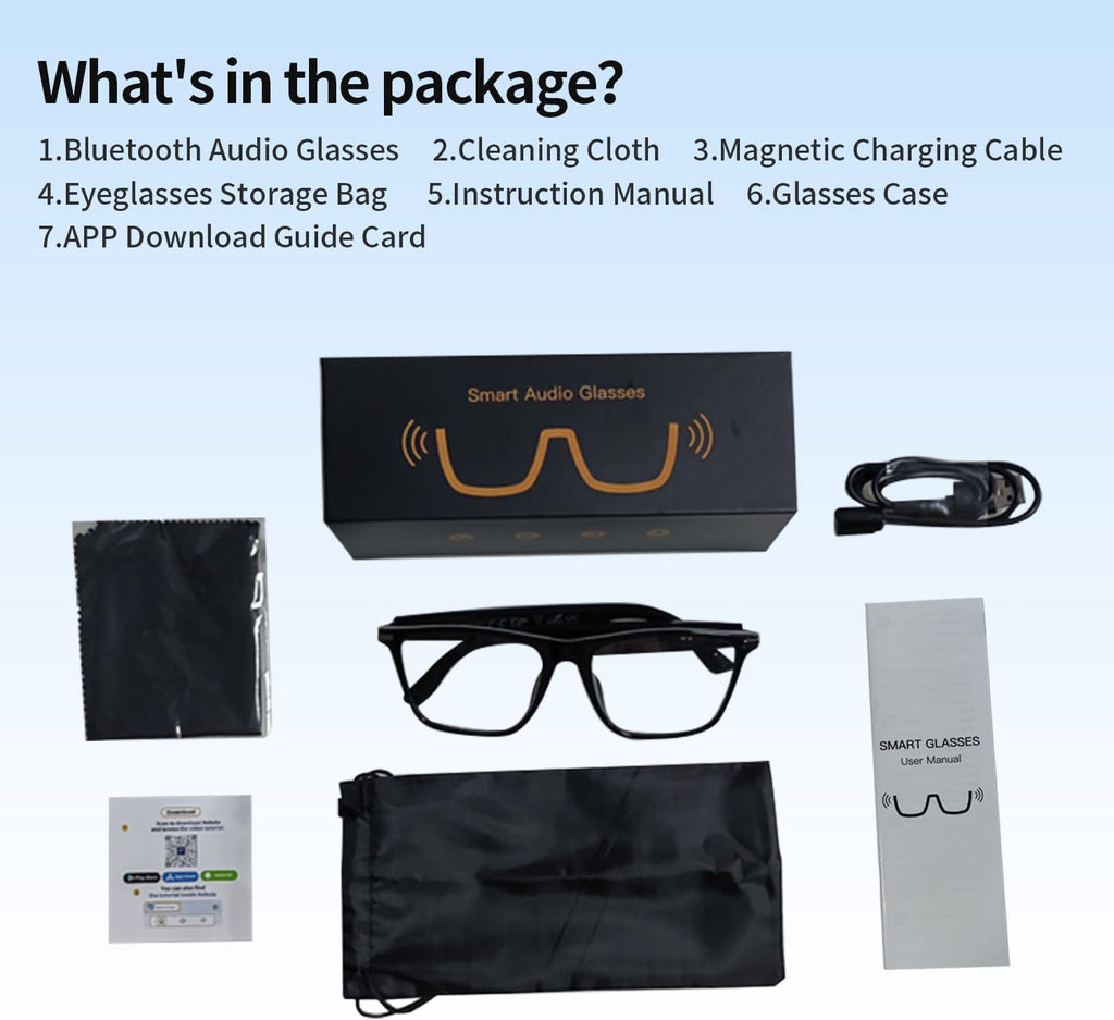 AI Smart Glasses – Real-Time Language Translation, Photochromic Lenses & Hands-Free Audio