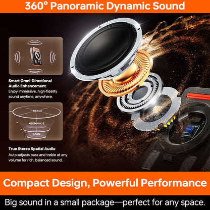 Foldable & 360 Degree Rotatable Phone Bracket With Speaker