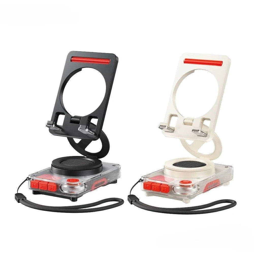 Foldable & 360 Degree Rotatable Phone Bracket With Speaker