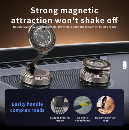 Double-Sided Vacuum Suction Cup Mount With Watch
