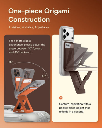 Flexible Leather Magnetic Wallet Tripod Stand