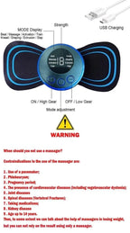 Mini Massager With 8 Modes And 19 Strength Levels,rechargeable Elec...