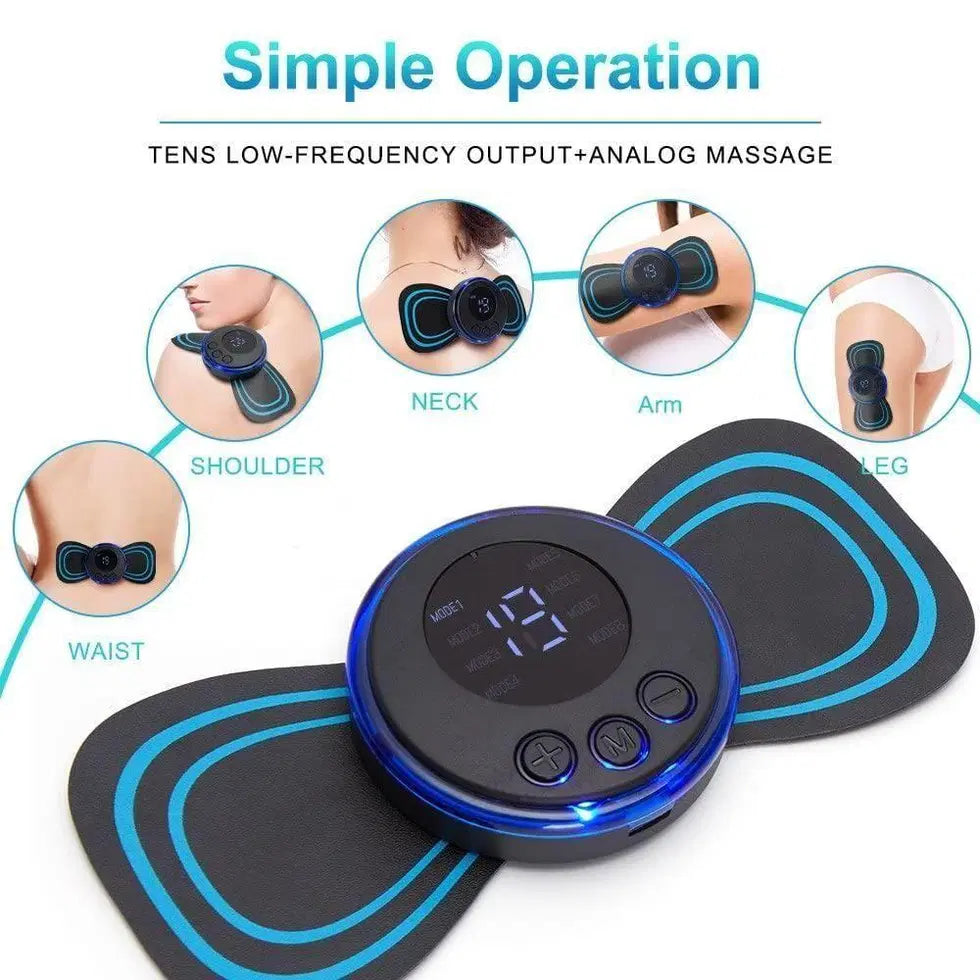 Mini Electric Massager - 8 Modes 19 Strength Levels For Full Body P...