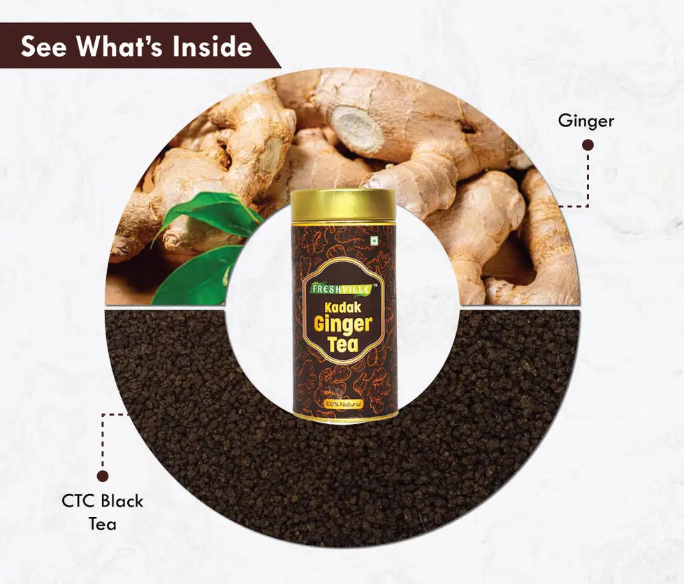 Freshville Kadak Ginger Tea