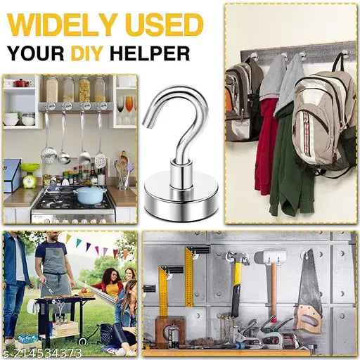 Magnetic Utility Magnet Hooks For Hanging Kitchen, Cruise, Classroo...