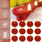 Water Sensor Led Light Diya, Flameless Smokeless Warm Ambient Eco-f...