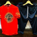 Adidas Summer Tracksuit Red Black