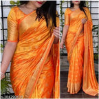 Jacquard Saree For Women Brown, 6.3m