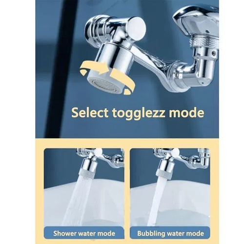 2-mode Splash Filter Kitchen Tap Extender - Water Saving Faucet Aer...