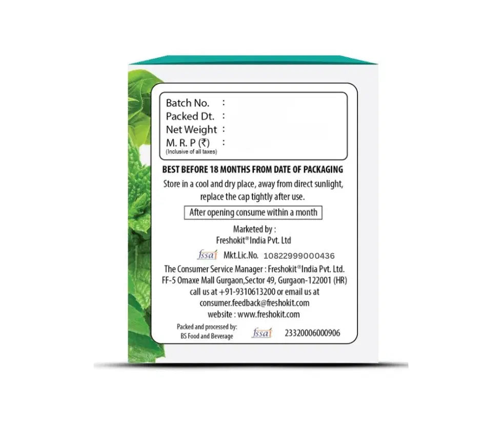Freshville Lemongrass Tulsi Mint Green Tea Bag