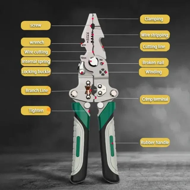 Foldable Multi-tool Pliers For Electricians - Portable Pocket Tool