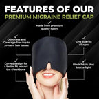 Migraine Relief Cap - Headache, Sinus Tension Relief For Men Women