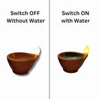 Water Sensor Led Light Diya, Flameless Smokeless Warm Ambient Eco-f...