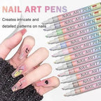 Nail Art Pens Set Of 12 Colors