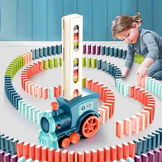 Train Toy Domino Set For Kids – Bpa-free Plastic With Sound Effects