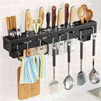 Wall Mounted Magnetic Knife Holder Cutlery Organizer