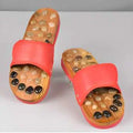 Acupressure Natural Stone Slippers - Foot Pain Relief Red