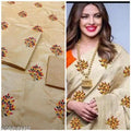 Jacquard Saree For Women (off White, 6.3m)