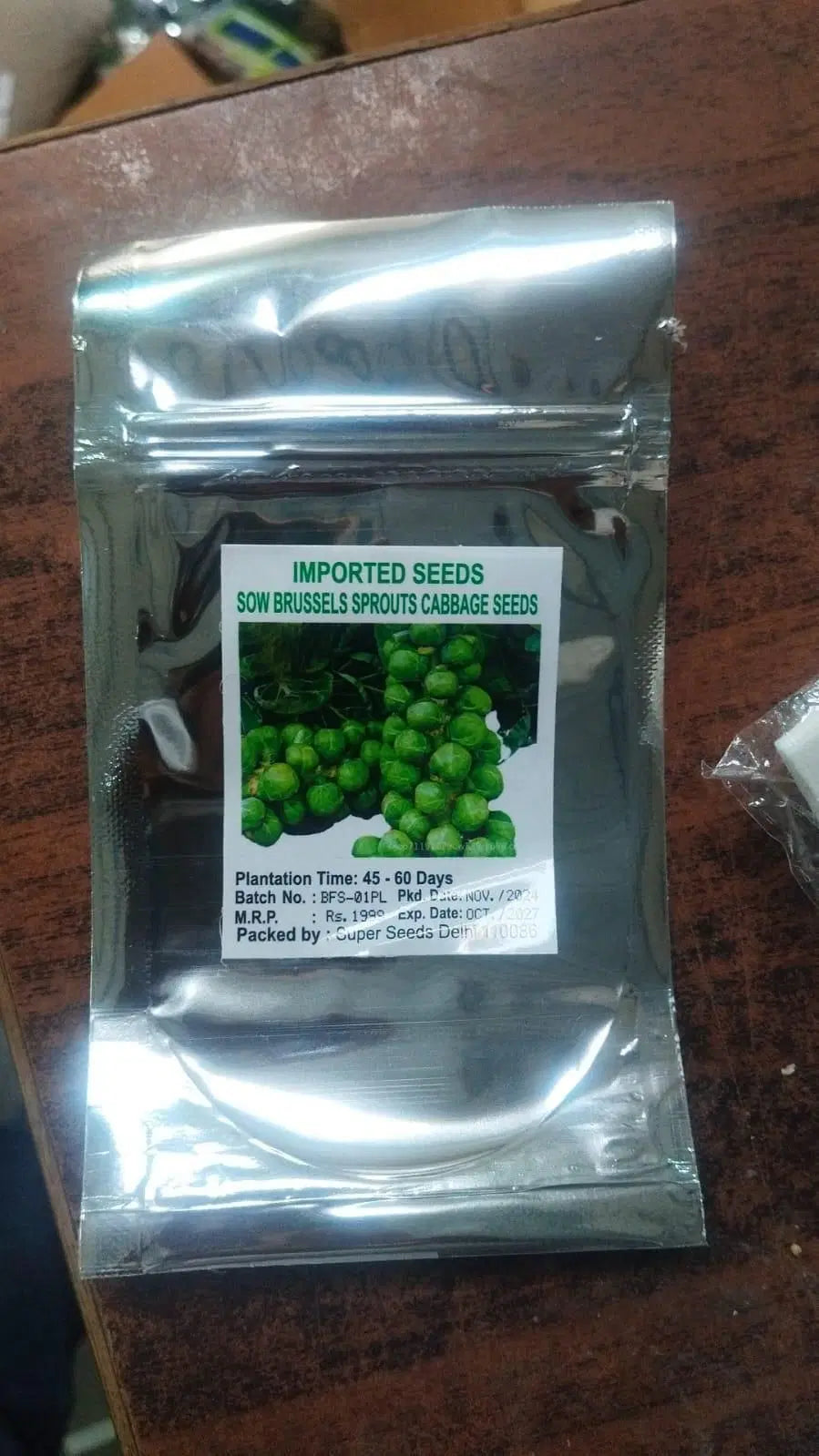 Nema Organic Brussels Sprouts Seeds - Grow Fresh Vegetables At Home
