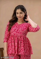 Womens Printed Co-ord Set, Co-ord Sets For Girls And Women