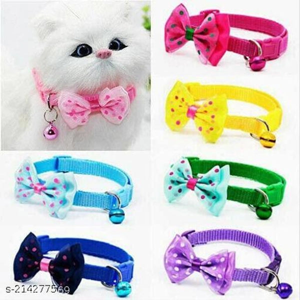 Abs Plastic Coller Belt For Pet Multicolor, Pack Of 2