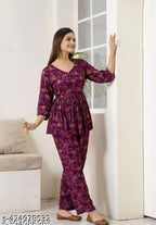 Womens Printed Co-ord Set, Co-ord Sets For Girls And Womenwomens Pr...