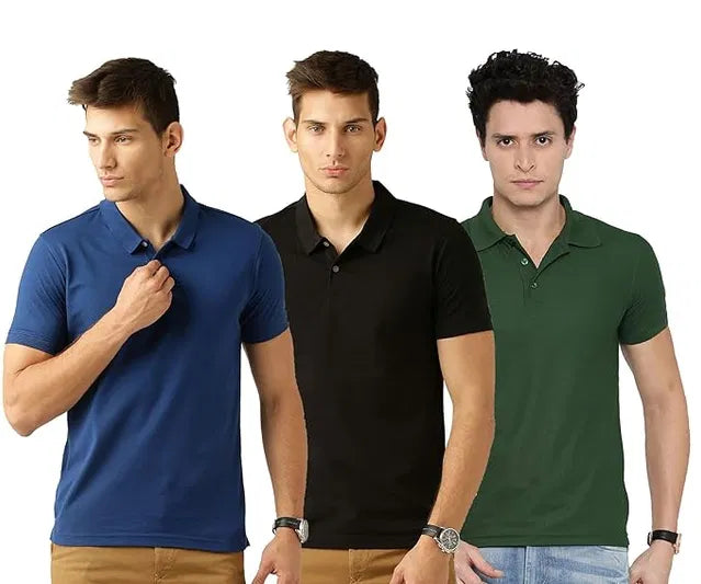 Cotton Polo T-shirt Pack Of 3