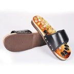 Acupressure Natural Stone Slippers - Foot Pain Relief Red