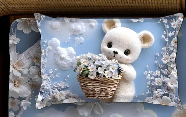 Heavy 7d Digital Glace Cotton Super King Size Printed Flat Double B...