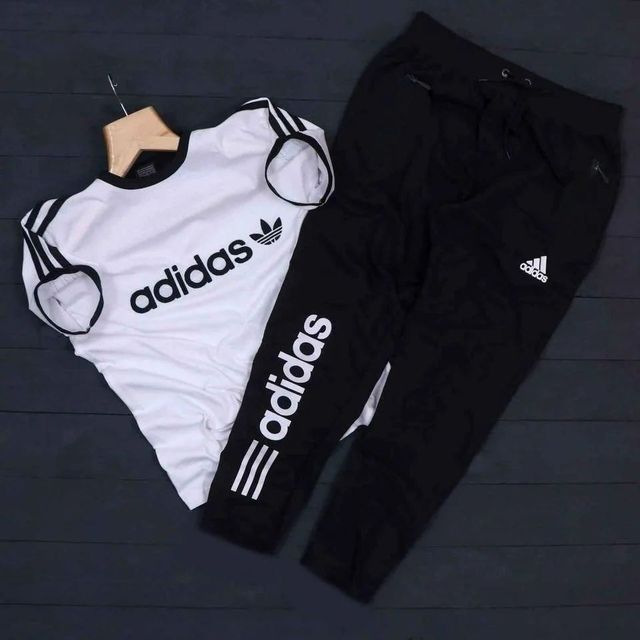 Adidas Summer Tracksuit White Black