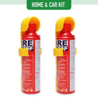 Car Fire Extinguisher Pack Of 2 - Compact Fire Stop Safety Tool