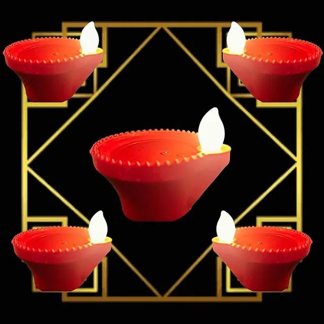 Water Sensor Led Light Diya, Flameless Smokeless Warm Ambient Eco-f...