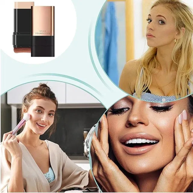 Korean 2 In 1 Glass Skin Foundation Stick