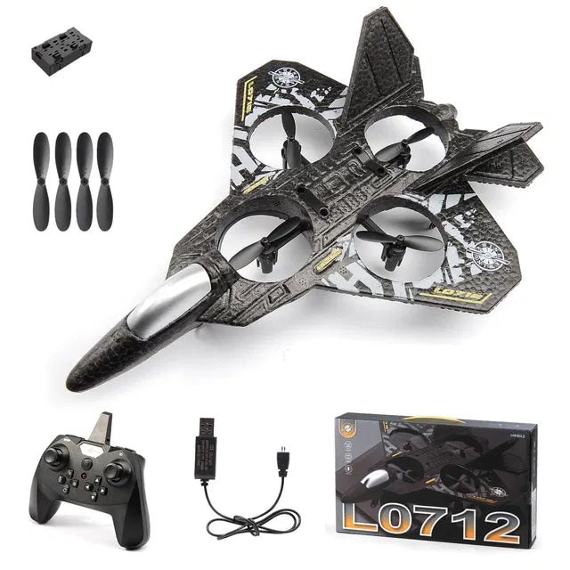 Rc Plane, 2.4 Ghz Remote Controlled Aeroplane Jet Fighter Quadcopte...
