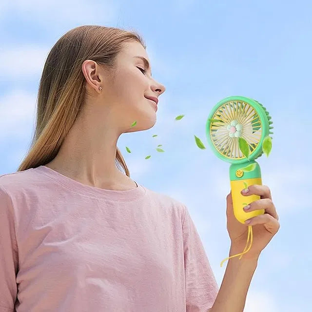 Portable Handheld Fan - Ultra Quiet Little Flower Handheld Fan Batt...