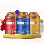 Aaurash Chamomile Tea, Blue Tea Hibiscus Combo 100 Natural Flower T...