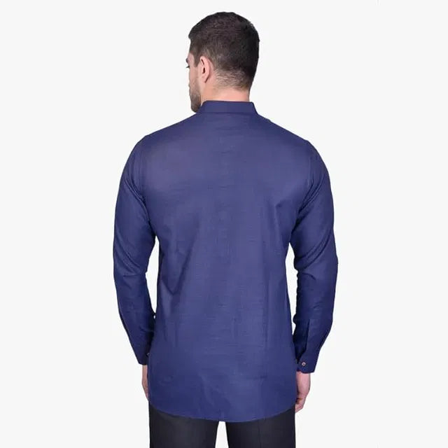 Men's Slim Fit Full Sleeve Cotton Short Kurta Pack Of 3