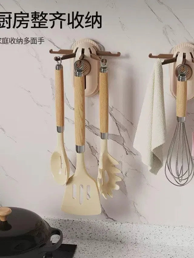 Modern Foldable Wall Hook Bracket Pack Of 2 - No-drill Self-adhesiv...