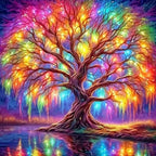 Diamond Art Painting Kits For Adults And Beginners, 5d Tree Diamond...