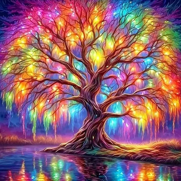 Diamond Art Painting Kits For Adults And Beginners, 5d Tree Diamond...