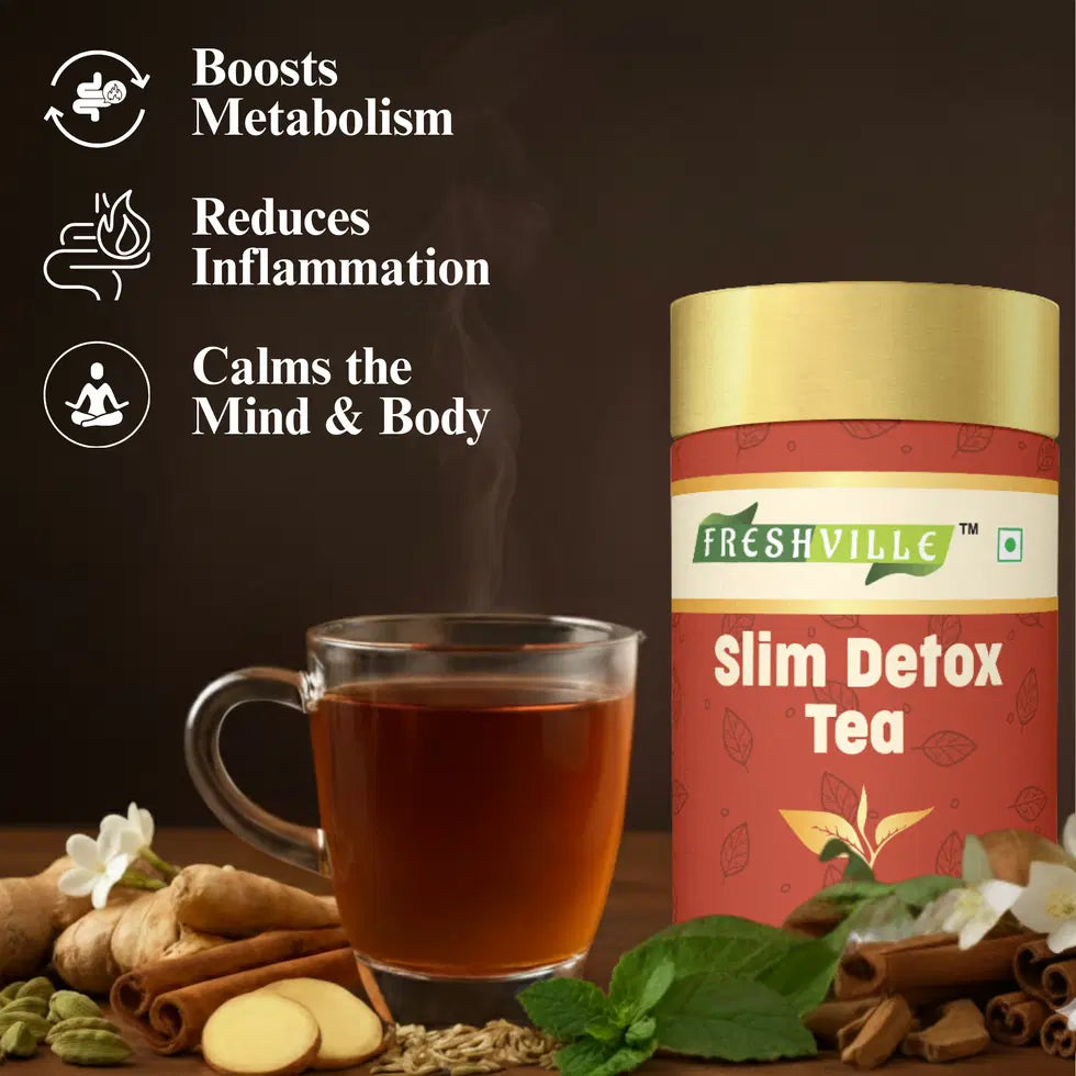 Freshville Slim Detox Tea - Natural Weight Loss Body Cleanse Tea