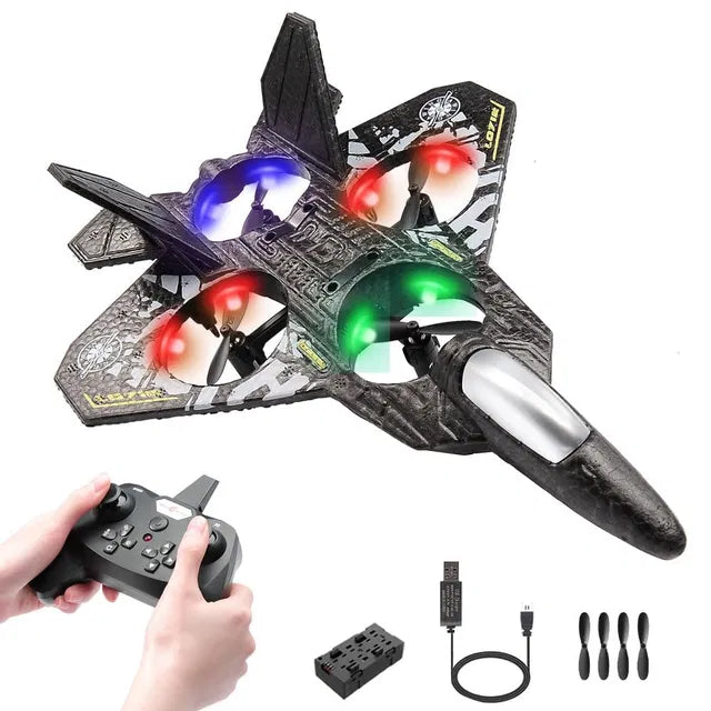 Rc Plane, 2.4 Ghz Remote Controlled Aeroplane Jet Fighter Quadcopte...