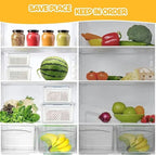 Refrigerator Storage Containers With Airtight Lid - Fridge Organize...