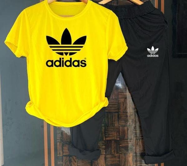 Adidas Summer Tracksuit Yellow Black