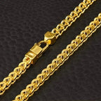 Heavy Gold Plated Cuban Link Chain For Men Boys