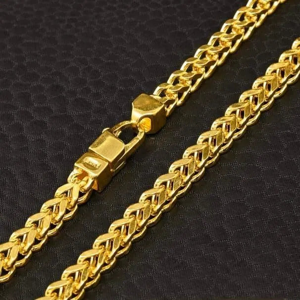 Heavy Gold Plated Cuban Link Chain For Men Boys