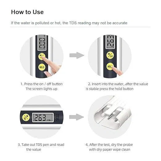 Water Tds Meter Tester - Digital Water Quality Tester